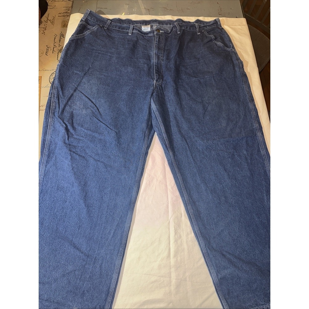 Carhartt B13-DST Mens Loose Original Fit Carpenter Jeans Dark Stone 54 x 32